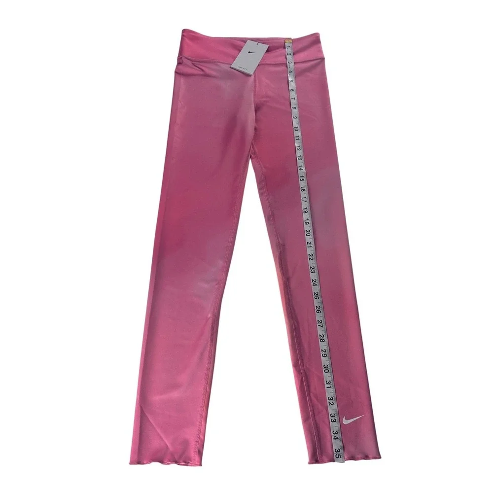 Nike Girls XL‎ Dri-FIT Training Leggings Pink Shiny Shimmer DJ5901-622 NWT